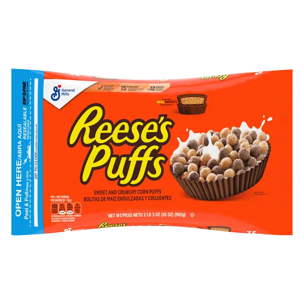 Puffs Peanut Butter Cereal Bag