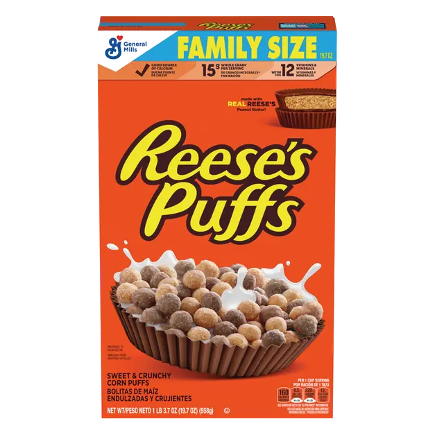 Puffs Peanut Butter Cereal Family Size
