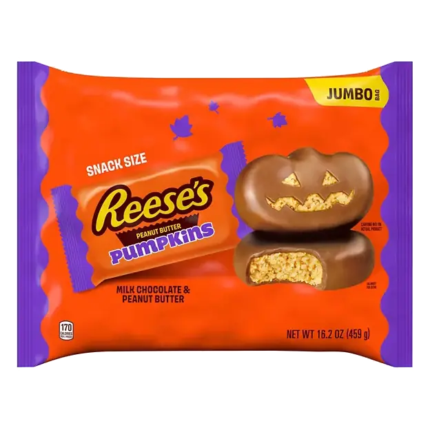 Pumpkins Jumbo Bag Milk Chocolate & Peanut Butter Snack Size