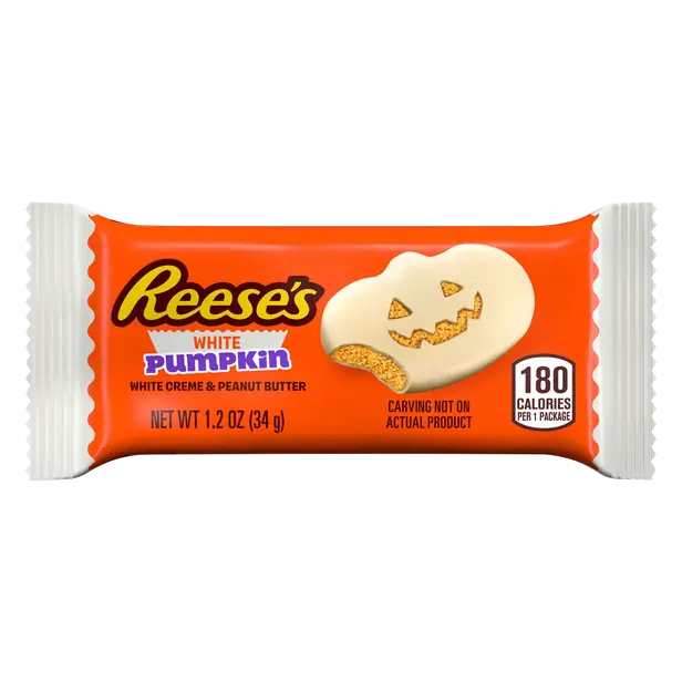 Pumpkins White Creme Peanut Butter Halloween Candy Cups - 2 ct