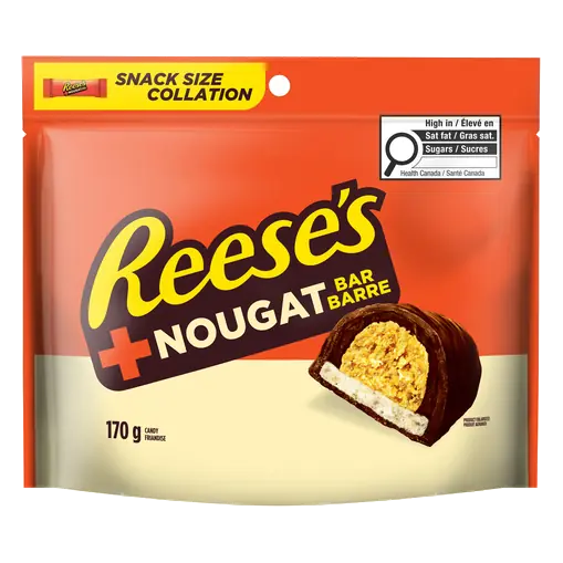 Reese's Candy + Nougat Bar Snack Size 170 g