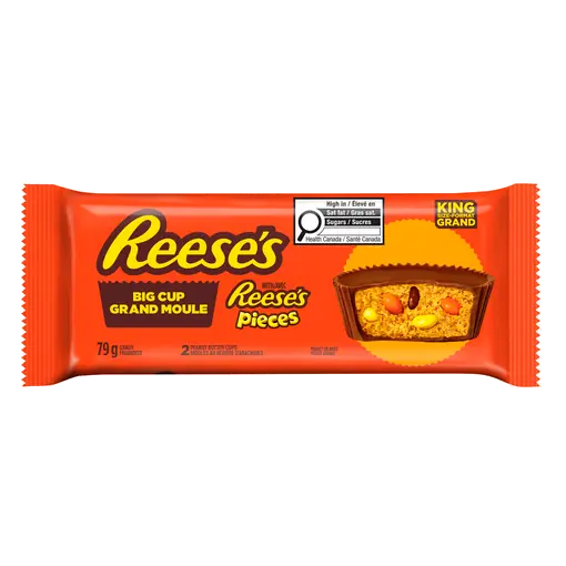 Peanut Butter Big Cups Stuffed With Candy King Sized 79 g