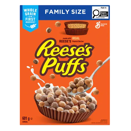 Puffs Cereal Peanut Butter Chocolate Family Size 601 g
