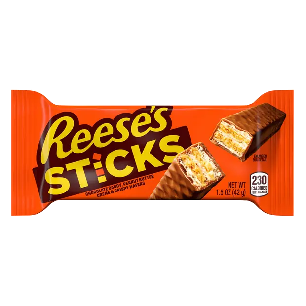 Sticks Milk Chocolate Peanut Butter & Wafers Candy Bar