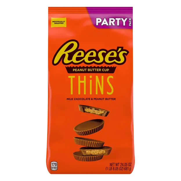 Thins Milk Chocolate Peanut Butter Cups Candy Party Pack