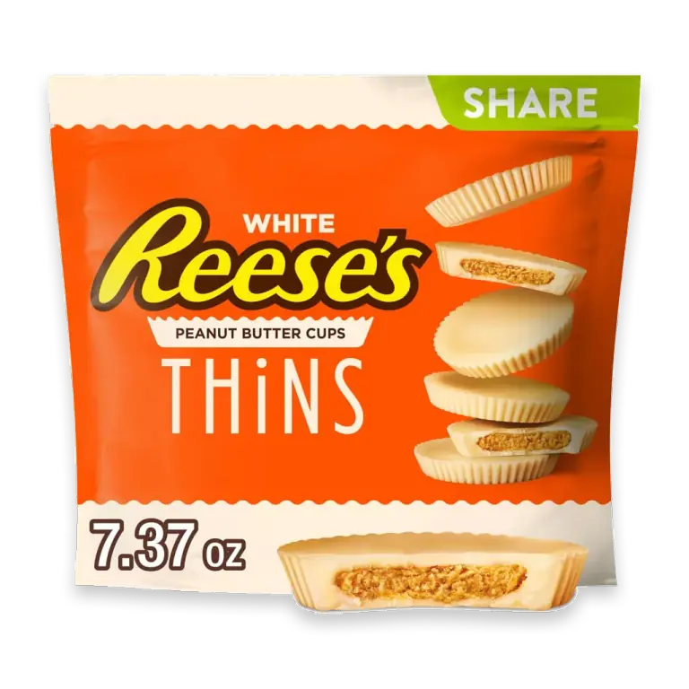 THiNS White Creme Peanut Butter Cups Candy