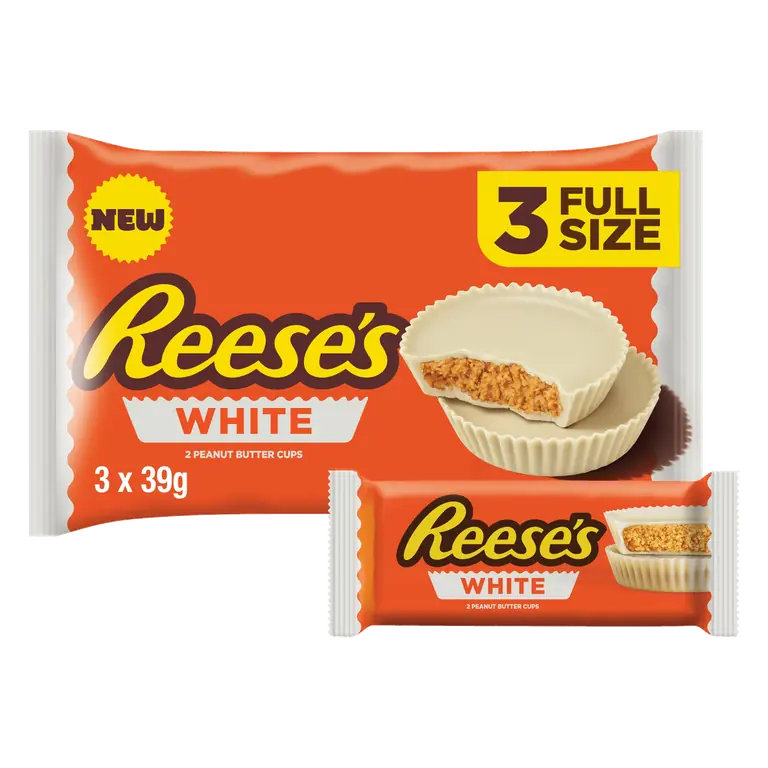 Reese's White Peanut Butter 2 Cups 39g x 3 Multipack 118g