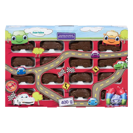 Chocolate 16 Mini Hollow Cars 400 g
