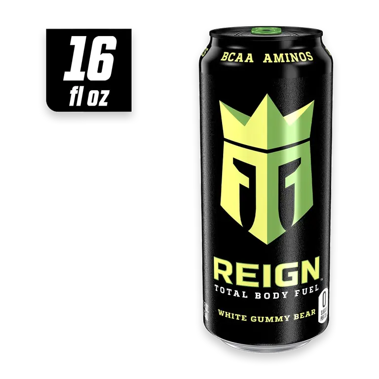 White Gummy Bear Energy Drink Can
