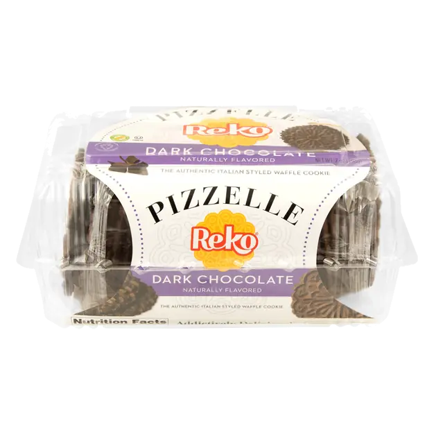 Dark Chocolate Pizzelle Italian Waffle Cookies