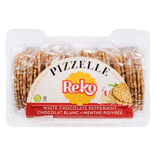 Waffle Cookie Italian Styled White Chocolate Peppermint 200 g