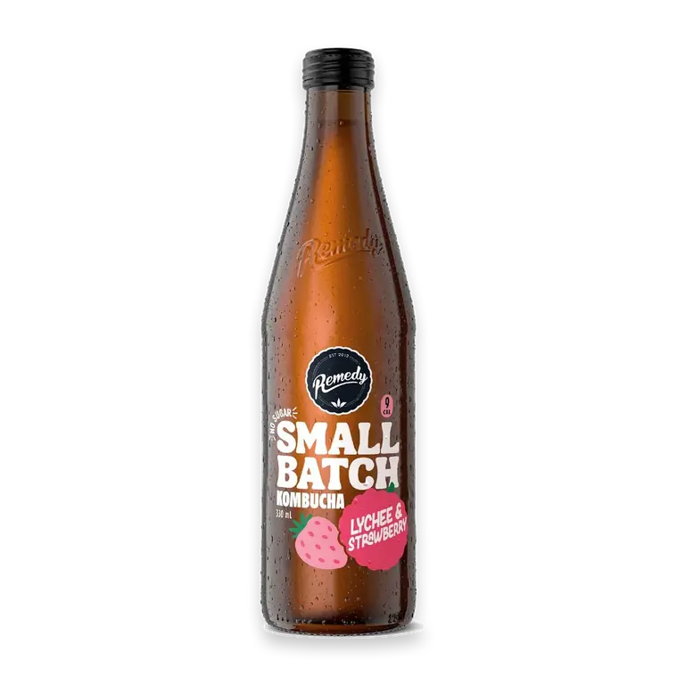 Small Batch Kombucha Lychee & Strawberry