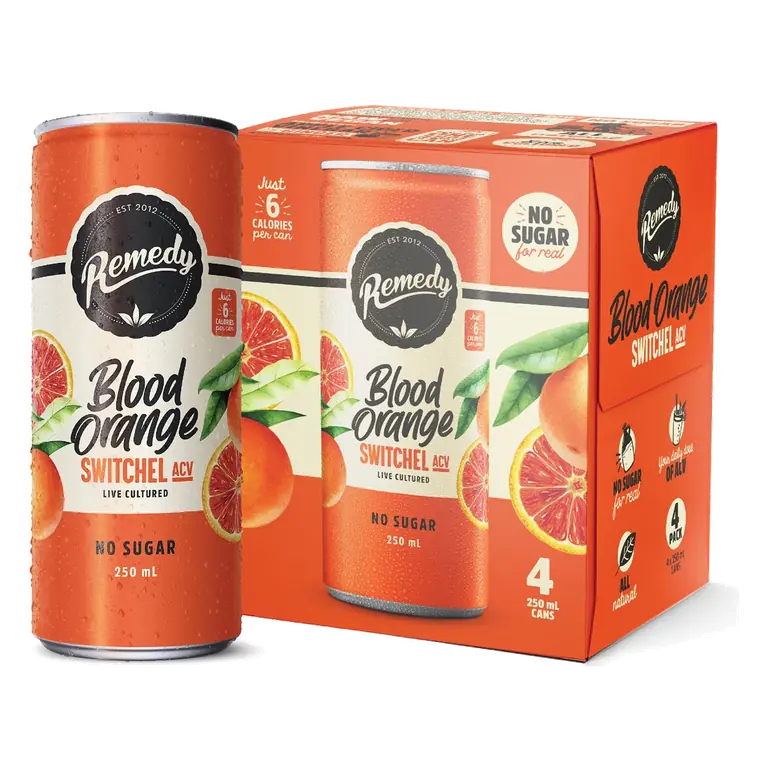 Switchel Blood Orange Cans