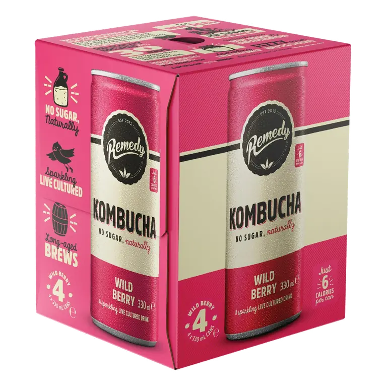 Wild Berry Kombucha 4x330ml