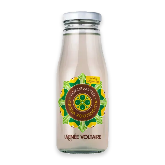 Kokosvatten Glas
