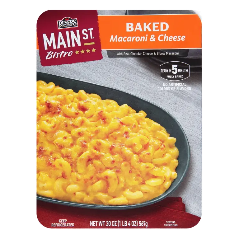 Baked Macaroni & Cheese with Real Cheddar Cheese & Elbow Macaroni