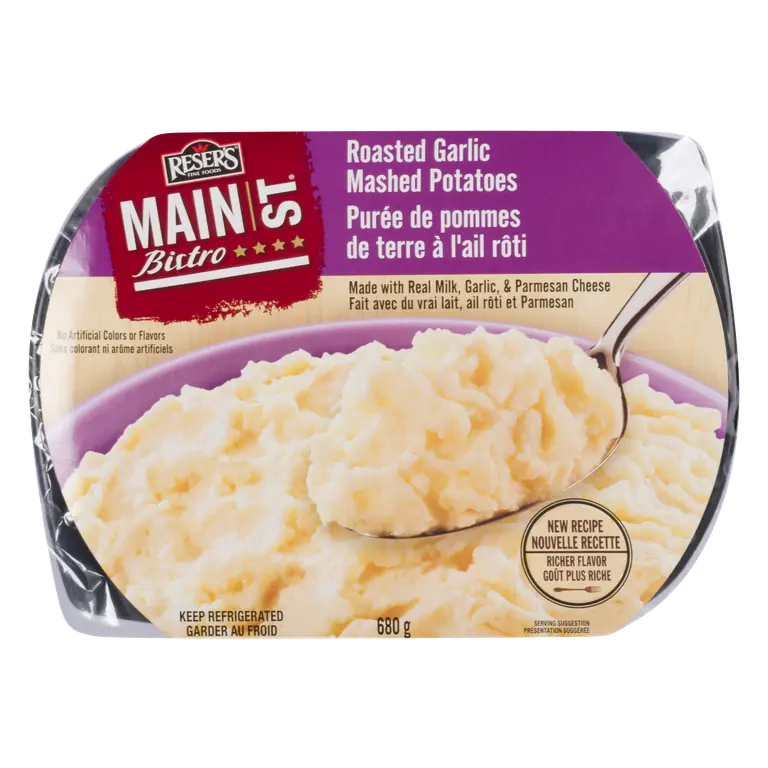 Main St. Bistro Mashed Potatoes Roasted Garlic 680 g