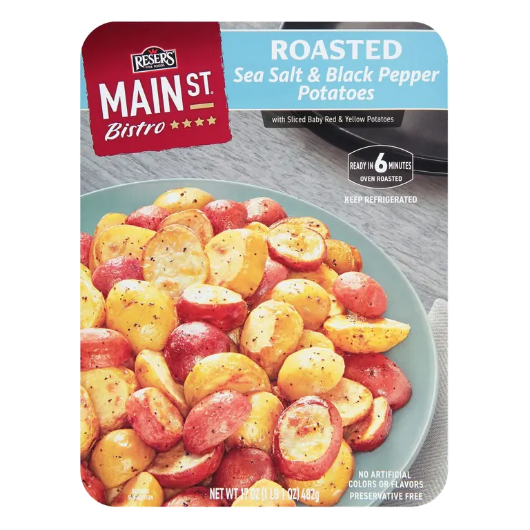 Roasted Sea Salt & Black Pepper Potatoes with Baby Red, Yellow, & Purple Potatoes
