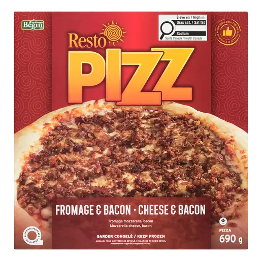 Frozen Pizza Cheese With Bacon 690 g