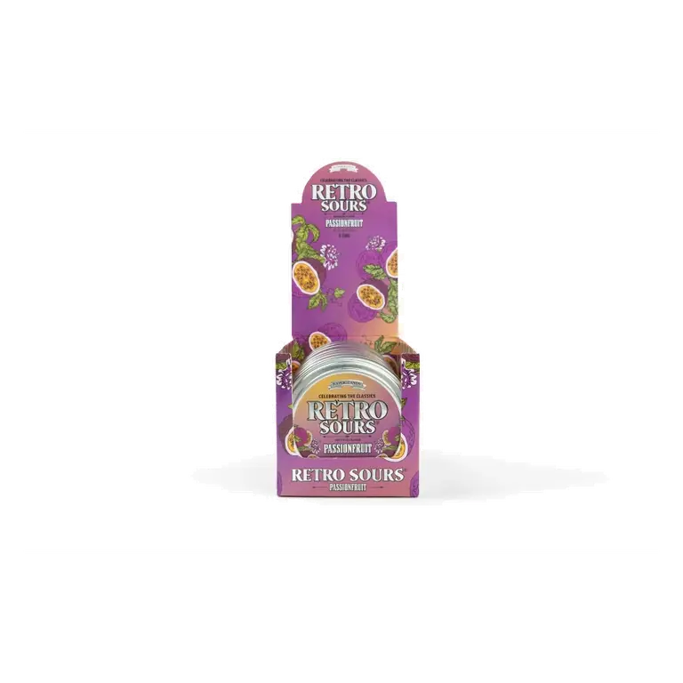 Retro Sours Passionfruit Candy Tin, 2.12oz