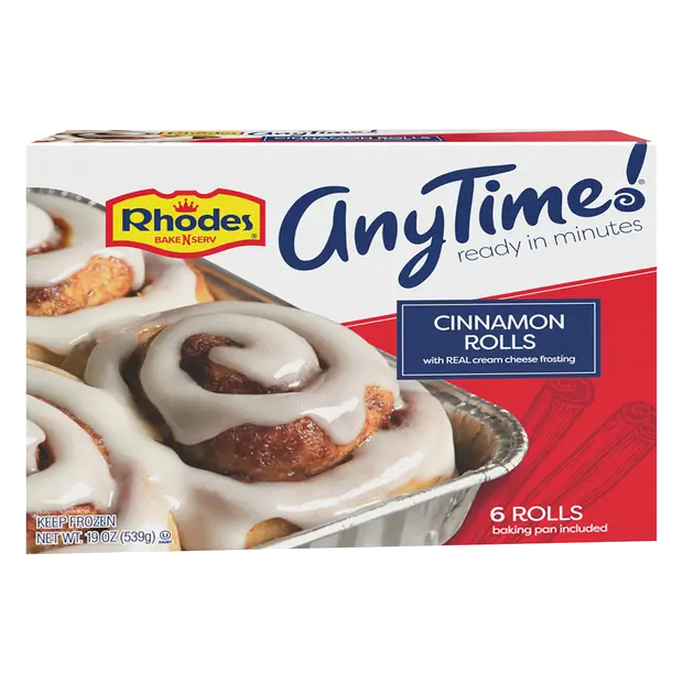 AnyTime! Orange Rolls w/Orange Cream Cheese Frosting - 6 ct Frozen