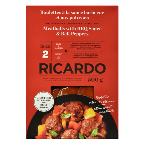 Meatballs With BBQ Sauce And Bell Peppers 500 g