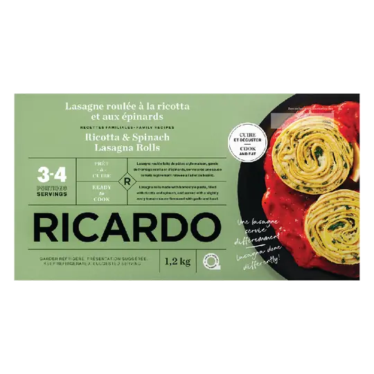 Lasagna Rolls Spinach & Ricotta 1.2 kg