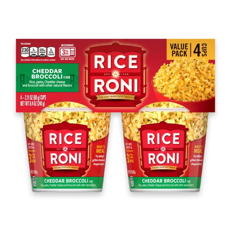 Cheddar Broccoli Flavor Rice Cups
