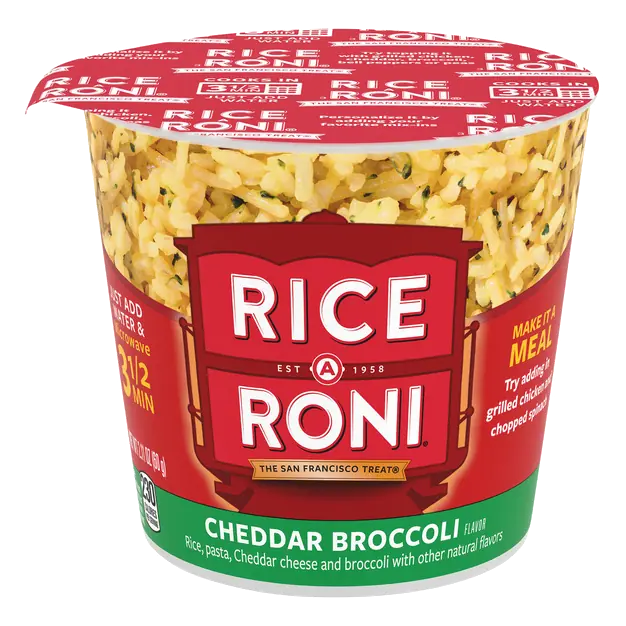 Cheddar Broccoli Flavor Rice, Pasta, Cheddar Cheese and Broccoli