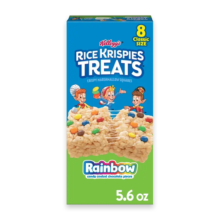 Rainbow Marshmallow Snack Bars