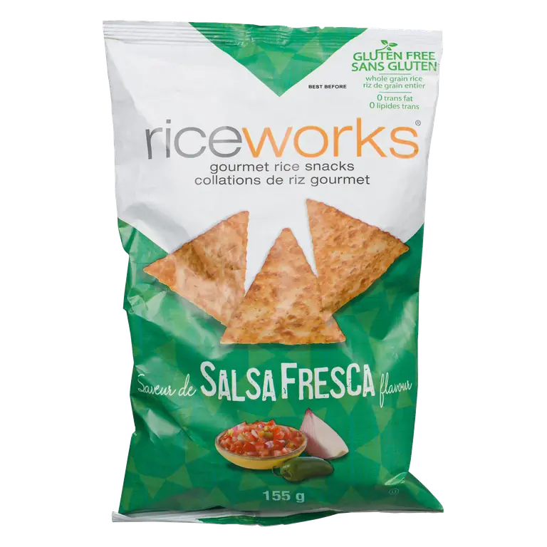 Gluten-Free Brown Rice Crisps Salsa Fresca 155 g