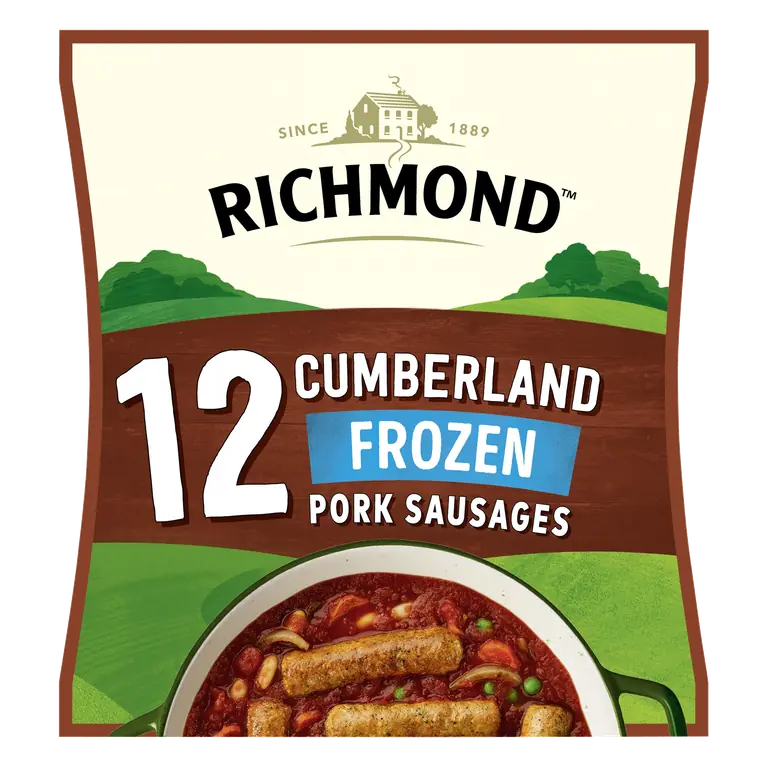 Richmond 12 Cumberland Pork Sausages 516g