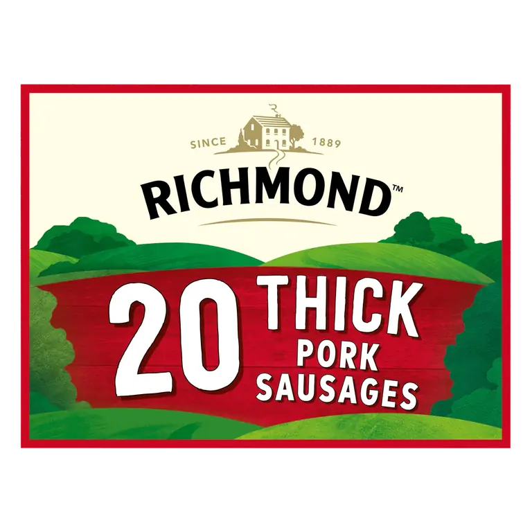 Richmond 20 Thick Pork Sausages 1024g