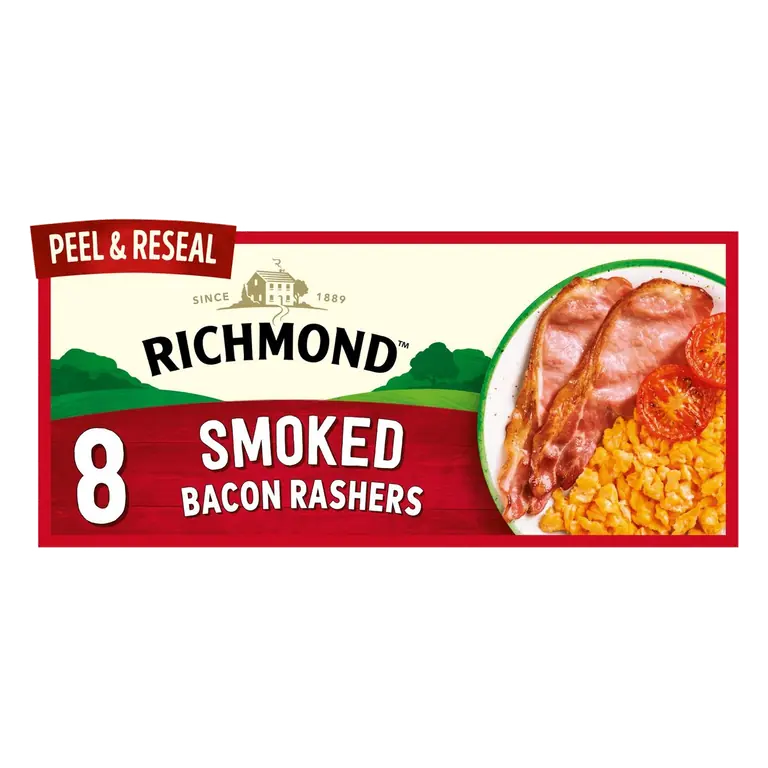 8 Smoked Back Bacon Rashers 280g