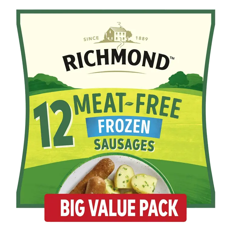 Frozen Meat Free Vegan Sausages x12 456g
