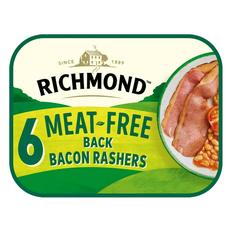 Vegan & Vegetarian Back Bacon Rashers x6 120g