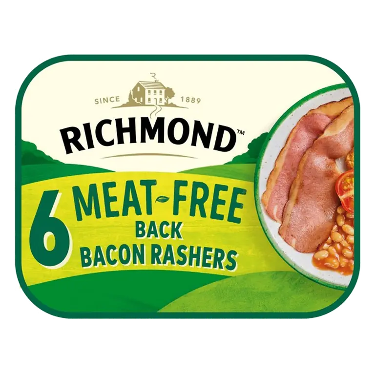 Vegan & Vegetarian Meat Free 6 Back Bacon Rashers 120g