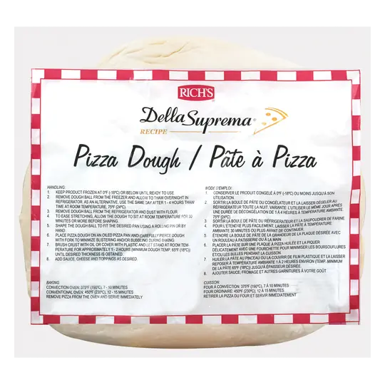 Pizza Dough Ball With Bag 737 g (frozen)