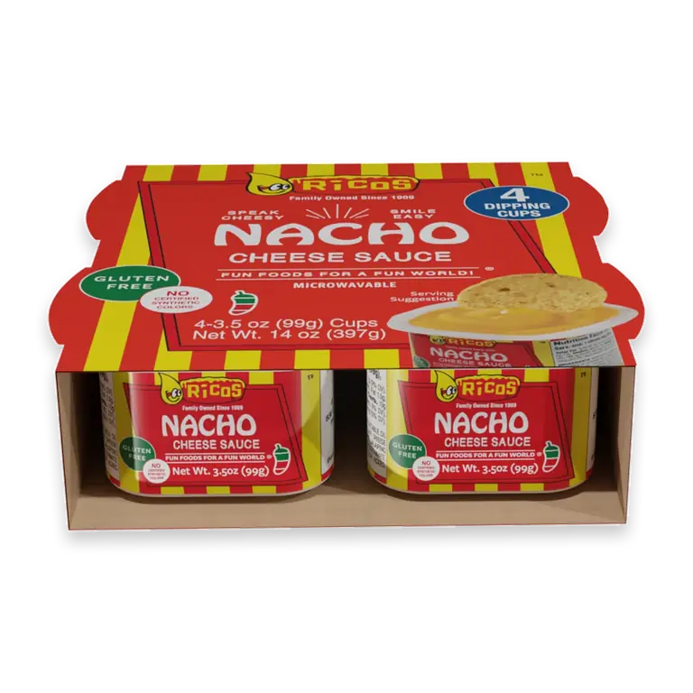 NACHO CHEESE SAUCE 4 DIPPING CUPS