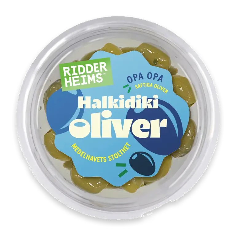 Halkidikioliver i Örtmarinad 160g