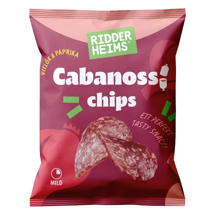 Ölkorv Cabanossi Chips 80g