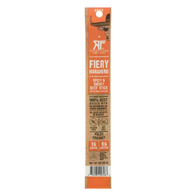 Spicy & Smoky Fiery Habanero Beef Stick