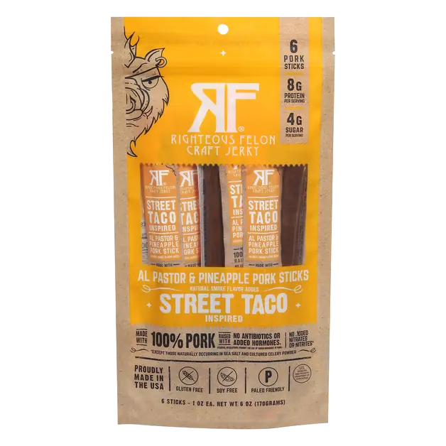 Street Taco Al Pastor & Pineapple Pork Sticks - 6 ct