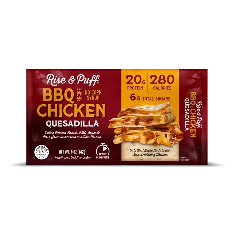 Rise & Puff BBQ Pulled Chicken Quesadilla, 5oz