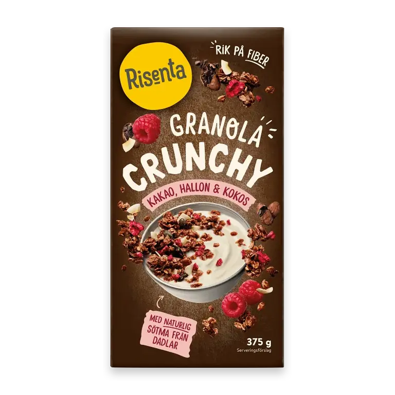 Granola Crunchy Kakao Hallon Kokos 375g