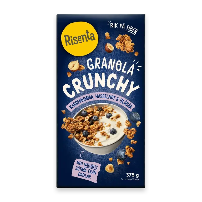 Granola Kardemumma Hasselnöt 375g