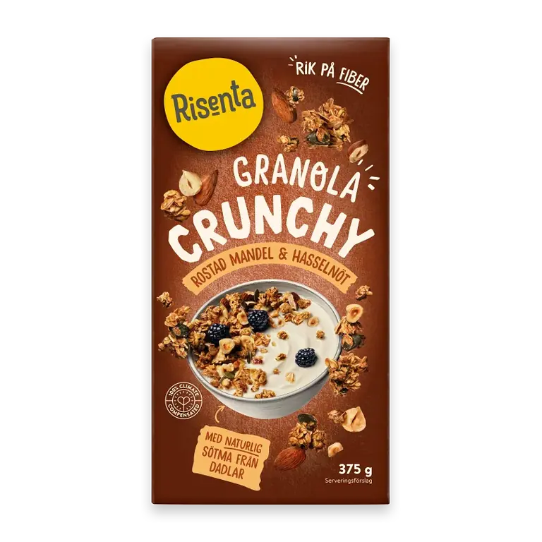 Granola Mand Hasselnöt 375g