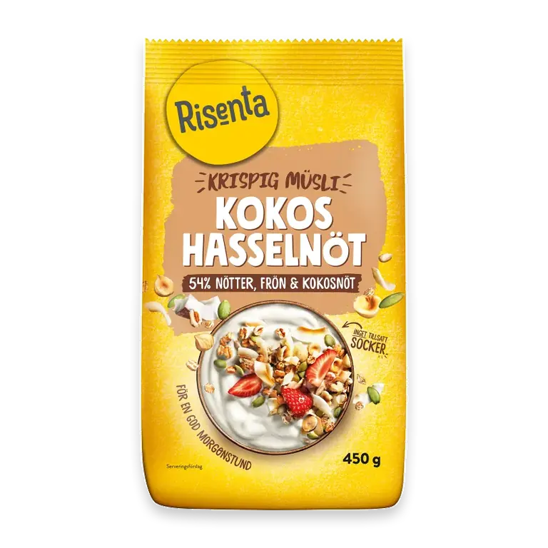 Krispig Müsli Kokos & Hasselnöt 450g