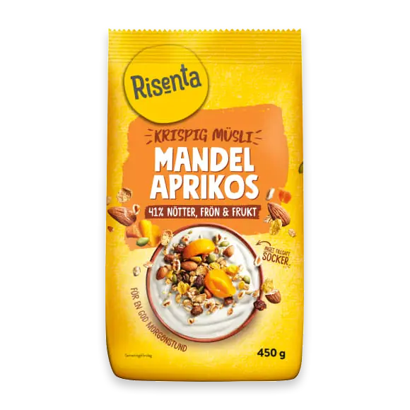 Mandel Aprikos Krispig Müsli