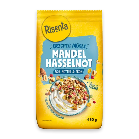 Mandel Hasseln Krispig Müsli